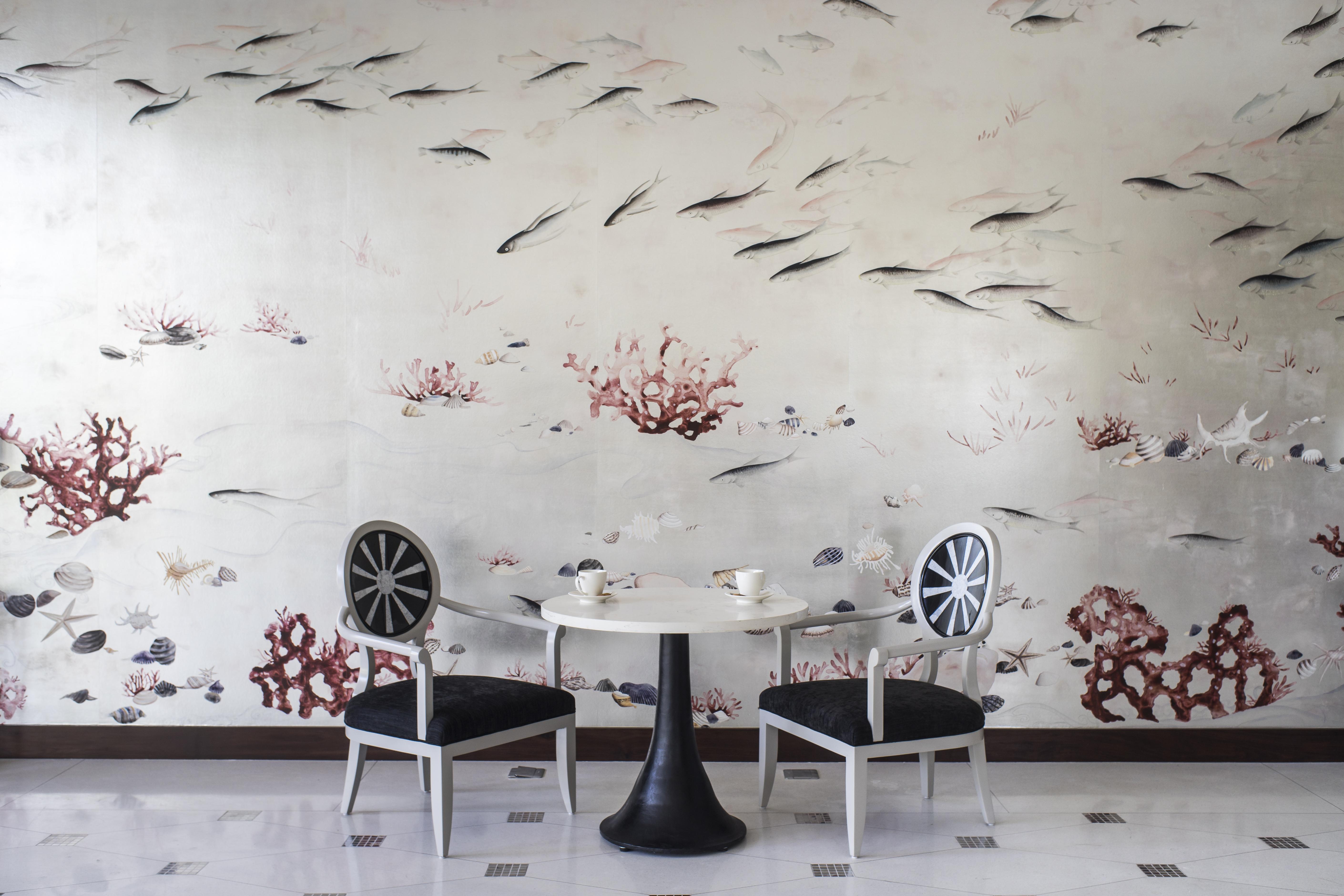 Salinda Resort Phu Quoc - Sparkling Wine Breakfast Екстер'єр фото A wall decorated with a wallpaper